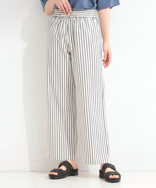 SHOO・LA・RUE / シューラルー パンツ | サッカーストライプイージーパンツ | 詳細1