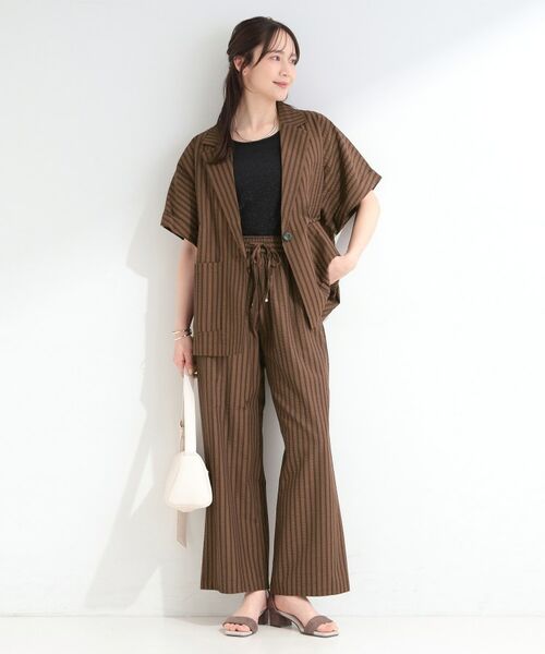 SHOO・LA・RUE / シューラルー パンツ | サッカーストライプイージーパンツ | 詳細12