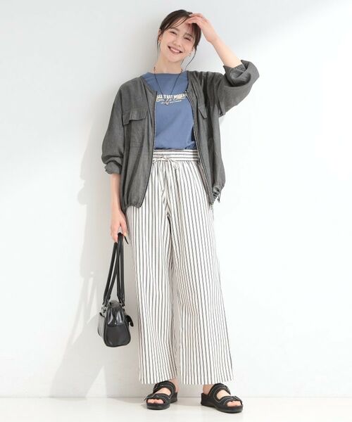 SHOO・LA・RUE / シューラルー パンツ | サッカーストライプイージーパンツ | 詳細5