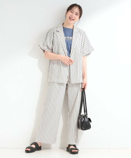 SHOO・LA・RUE / シューラルー パンツ | サッカーストライプイージーパンツ | 詳細6