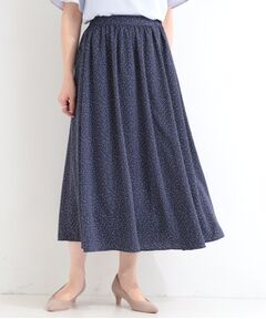 SHOO・LA・RUE / シューラルー ロング・マキシ丈スカート | 【イージーケア】ドット柄ギャザースカート