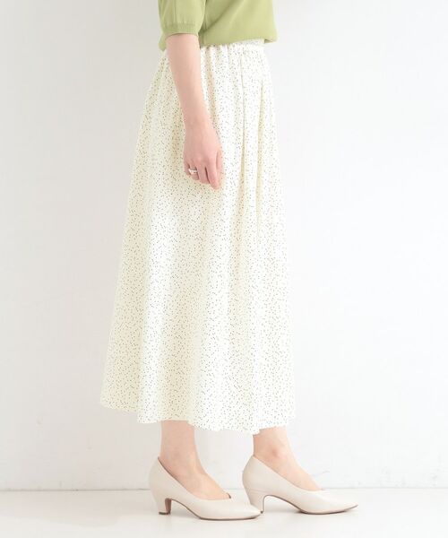 SHOO・LA・RUE / シューラルー ロング・マキシ丈スカート | 【イージーケア】ドット柄ギャザースカート | 詳細1