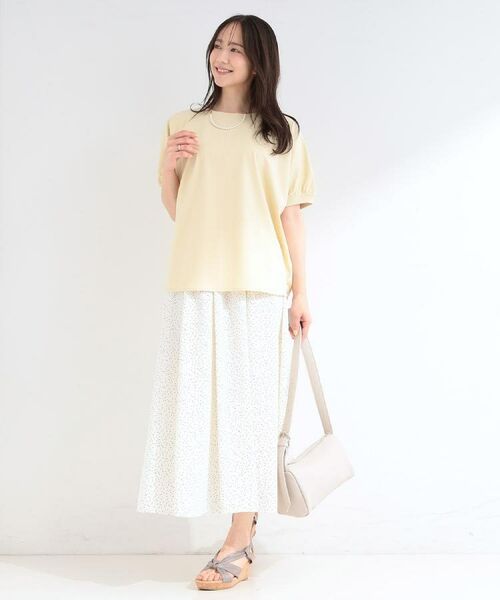 SHOO・LA・RUE / シューラルー ロング・マキシ丈スカート | 【UV/セットアップ可/S-LL】洗濯後しわになりにくい ふんわり涼やか ドット柄フレアスカート | 詳細17