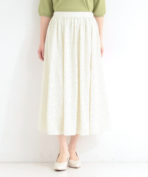 SHOO・LA・RUE / シューラルー ロング・マキシ丈スカート | 【イージーケア】ドット柄ギャザースカート | 詳細8