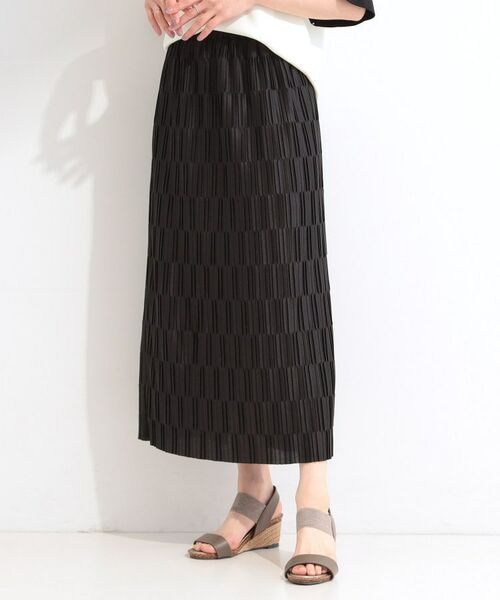 SHOO・LA・RUE / シューラルー ロング・マキシ丈ワンピース | 【S-LL/洗濯機可】変形プリーツで差が付く ナロースカート | 詳細1