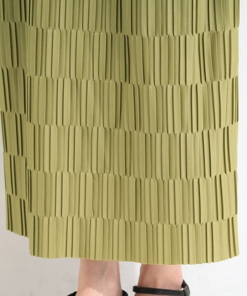 SHOO・LA・RUE / シューラルー ロング・マキシ丈ワンピース | 【S-LL/洗濯機可】変形プリーツで差が付く ナロースカート | 詳細13