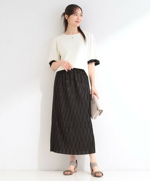 SHOO・LA・RUE / シューラルー ロング・マキシ丈ワンピース | 【S-LL/洗濯機可】変形プリーツで差が付く ナロースカート | 詳細3