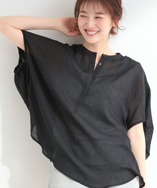 SHOO・LA・RUE / シューラルー シャツ・ブラウス | バルーン風ゆるシャツブラウス（ブラック(019)）