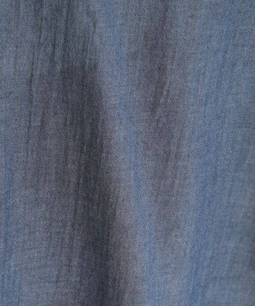 SHOO・LA・RUE / シューラルー シャツ・ブラウス | 【UV/体型カバー/S-LL】お袖ゴム 柔らかシアーデニムシャツ | 詳細12