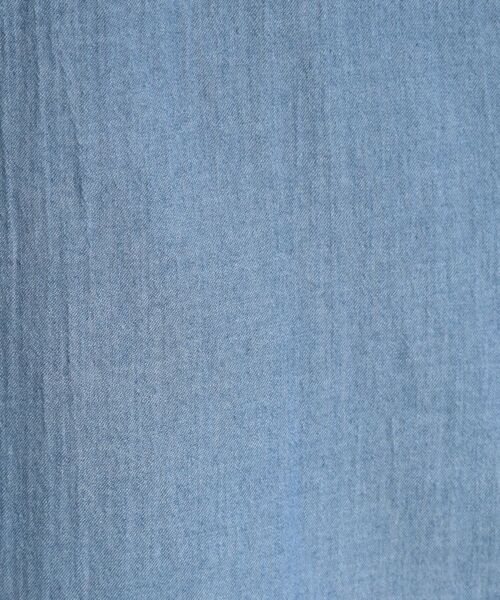 SHOO・LA・RUE / シューラルー シャツ・ブラウス | 【UV/体型カバー/S-LL】お袖ゴム 柔らかシアーデニムシャツ | 詳細8