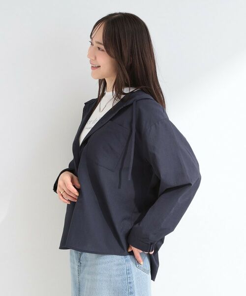 SHOO・LA・RUE / シューラルー シャツ・ブラウス | 【さらり快適/洗濯機可/S-LL】紫外線対策にも ライトな着心地 シャツパーカ | 詳細10