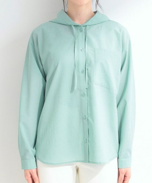 SHOO・LA・RUE / シューラルー シャツ・ブラウス | 【さらり快適/洗濯機可/S-LL】紫外線対策にも ライトな着心地 シャツパーカ | 詳細13