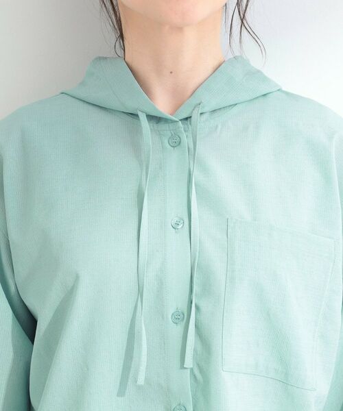 SHOO・LA・RUE / シューラルー シャツ・ブラウス | 【さらり快適/洗濯機可/S-LL】紫外線対策にも ライトな着心地 シャツパーカ | 詳細16