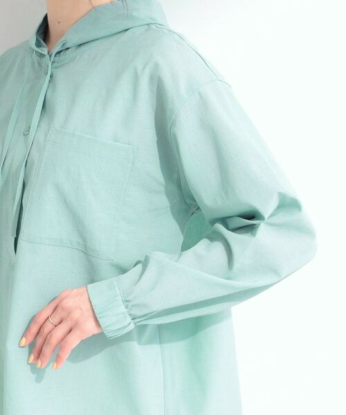 SHOO・LA・RUE / シューラルー シャツ・ブラウス | 【さらり快適/洗濯機可/S-LL】紫外線対策にも ライトな着心地 シャツパーカ | 詳細17