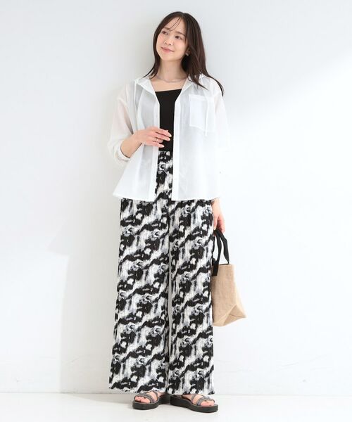 SHOO・LA・RUE / シューラルー シャツ・ブラウス | 【さらり快適/洗濯機可/S-LL】紫外線対策にも ライトな着心地 シャツパーカ | 詳細3