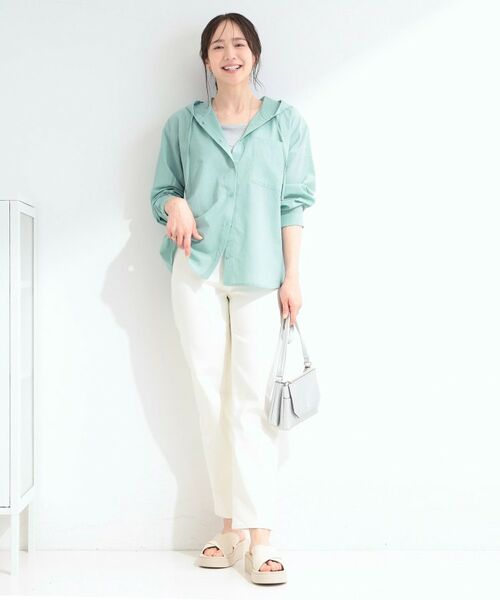 SHOO・LA・RUE / シューラルー シャツ・ブラウス | 【さらり快適/洗濯機可/S-LL】紫外線対策にも ライトな着心地 シャツパーカ | 詳細7