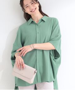 SHOO・LA・RUE / シューラルー シャツ・ブラウス | 【イジケア】ポンチョ風ゆったりシャツ