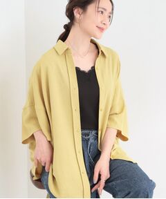 SHOO・LA・RUE / シューラルー シャツ・ブラウス | 【イジケア】ポンチョ風ゆったりシャツ