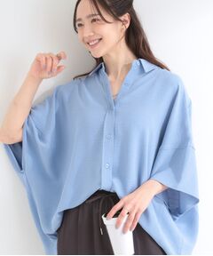 SHOO・LA・RUE / シューラルー シャツ・ブラウス | 【イジケア】ポンチョ風ゆったりシャツ