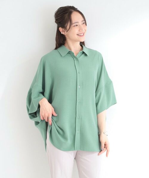 SHOO・LA・RUE / シューラルー シャツ・ブラウス | 【イジケア】ポンチョ風ゆったりシャツ | 詳細10