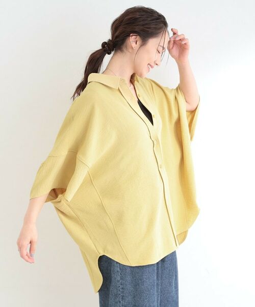 SHOO・LA・RUE / シューラルー シャツ・ブラウス | 【イジケア】ポンチョ風ゆったりシャツ | 詳細13