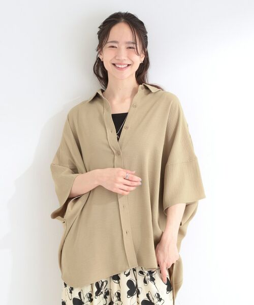 SHOO・LA・RUE / シューラルー シャツ・ブラウス | 【イジケア】ポンチョ風ゆったりシャツ | 詳細17