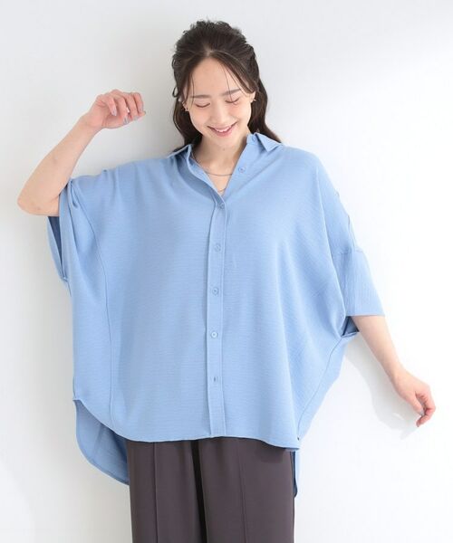 SHOO・LA・RUE / シューラルー シャツ・ブラウス | 【イジケア】ポンチョ風ゆったりシャツ | 詳細21