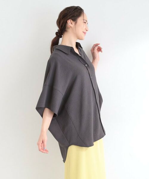 SHOO・LA・RUE / シューラルー シャツ・ブラウス | 【イジケア】ポンチョ風ゆったりシャツ | 詳細6