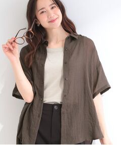 SHOO・LA・RUE / シューラルー シャツ・ブラウス | コットンライク半袖シャツ