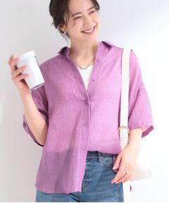 SHOO・LA・RUE / シューラルー シャツ・ブラウス | コットンライク半袖シャツ