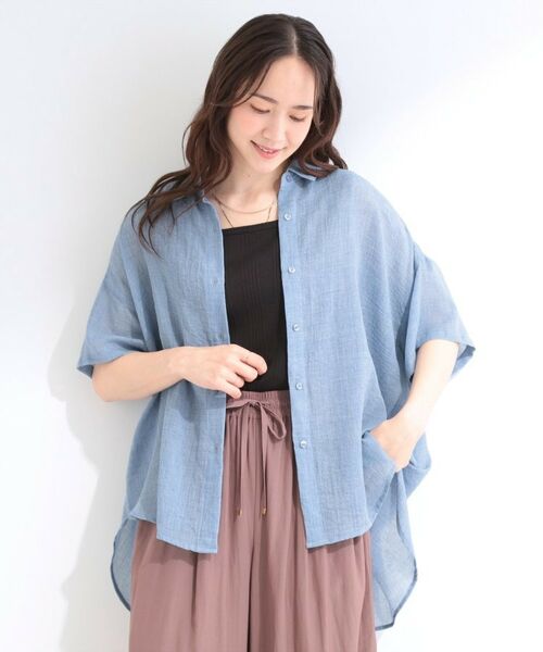 SHOO・LA・RUE / シューラルー シャツ・ブラウス | コットンライク半袖シャツ | 詳細13