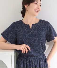 SHOO・LA・RUE / シューラルー シャツ・ブラウス | 【ひんやり/UV/セットアップ可】洗濯後しわになりにくい スキッパーブラウス