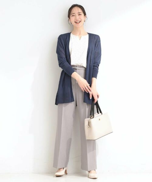 SHOO・LA・RUE / シューラルー シャツ・ブラウス | 【ひんやり/UV/セットアップ可】洗濯後しわになりにくい スキッパーブラウス | 詳細24