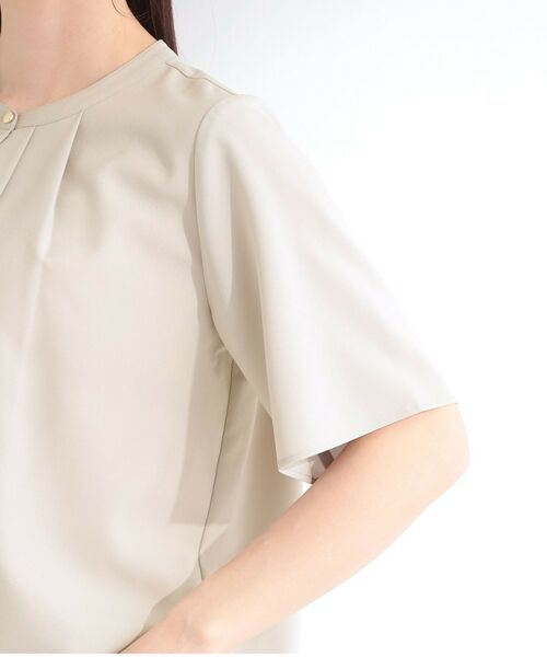 SHOO・LA・RUE / シューラルー シャツ・ブラウス | 【ひんやり/吸水速乾/セットアップ可】洗濯後しわになりにくい　タックブラウス | 詳細26