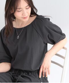 SHOO・LA・RUE / シューラルー シャツ・ブラウス | 【ひんやり/S-LL/セットアップ可】軽凛(かろりん) タックブラウス