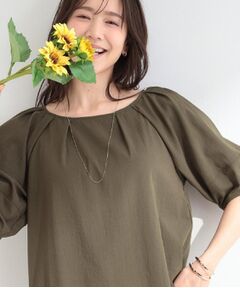 SHOO・LA・RUE / シューラルー シャツ・ブラウス | 【ひんやり/S-LL/セットアップ可】軽凛(かろりん) タックブラウス