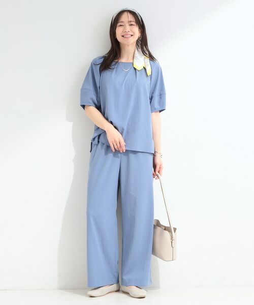 SHOO・LA・RUE / シューラルー シャツ・ブラウス | 【ひんやり/S-LL/セットアップ可】軽凛(かろりん) タックブラウス | 詳細15