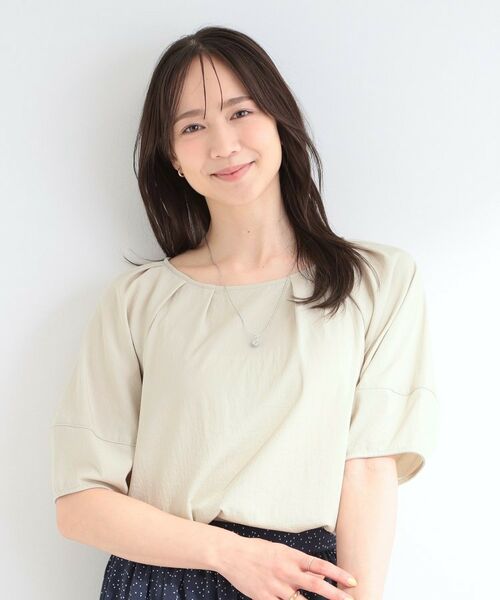 SHOO・LA・RUE / シューラルー シャツ・ブラウス | 【ひんやり/S-LL/セットアップ可】軽凛(かろりん) タックブラウス | 詳細5