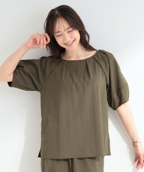 SHOO・LA・RUE / シューラルー シャツ・ブラウス | 【ひんやり/S-LL/セットアップ可】軽凛(かろりん) タックブラウス | 詳細9