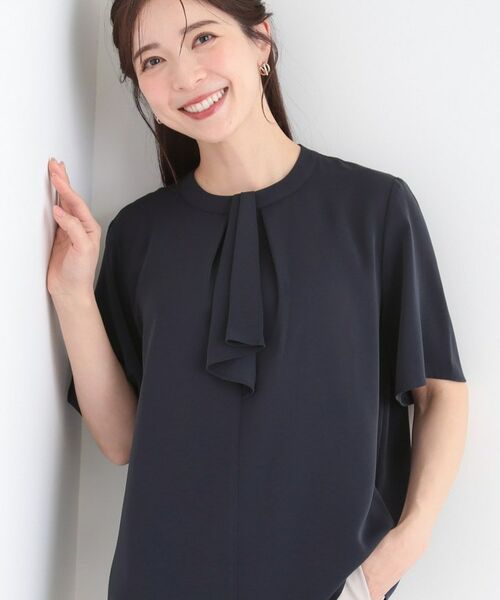 SHOO・LA・RUE / シューラルー シャツ・ブラウス | 【多機能】ボウタイブラウス（ネイビー(094)）