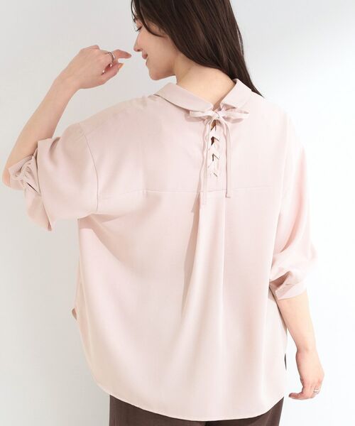 SHOO・LA・RUE / シューラルー シャツ・ブラウス | レースアップシャツ（ピンク(071)）