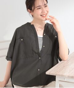 SHOO・LA・RUE / シューラルー シャツ・ブラウス | 金ボタンビックポケットシャツ