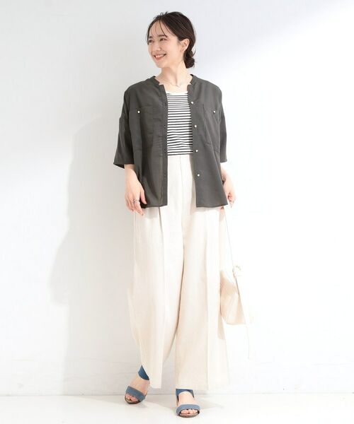 SHOO・LA・RUE / シューラルー シャツ・ブラウス | 金ボタンビックポケットシャツ | 詳細3