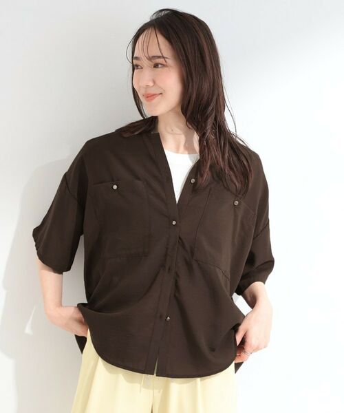 SHOO・LA・RUE / シューラルー シャツ・ブラウス | 金ボタンビックポケットシャツ | 詳細9