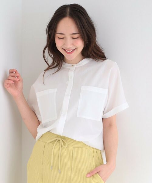 SHOO・LA・RUE / シューラルー シャツ・ブラウス | 通気性前あきブラウス | 詳細1