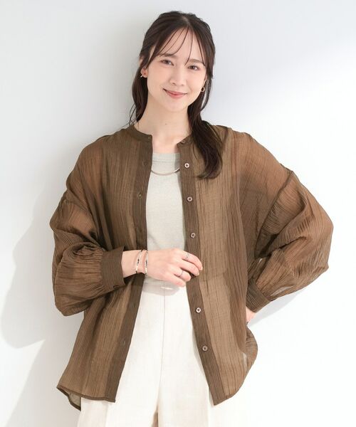 SHOO・LA・RUE / シューラルー シャツ・ブラウス | シボシボシアーシャツ | 詳細5