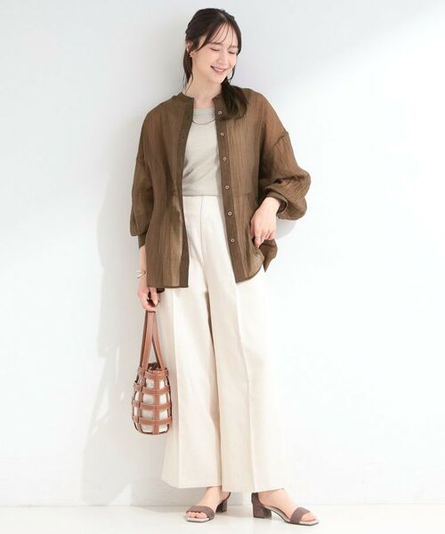 SHOO・LA・RUE / シューラルー シャツ・ブラウス | シボシボシアーシャツ | 詳細7