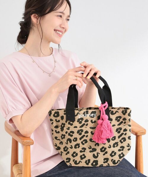 SHOO・LA・RUE / シューラルー トートバッグ | ジュートランチトートバッグ(ブラック(419))