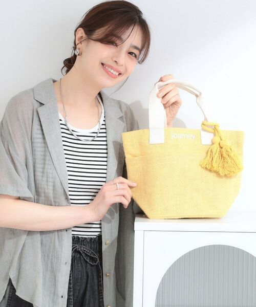 SHOO・LA・RUE / シューラルー トートバッグ | ジュートランチトートバッグ(イエロー(032))