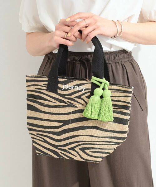 SHOO・LA・RUE / シューラルー トートバッグ | ジュートランチトートバッグ(ブラック(119))